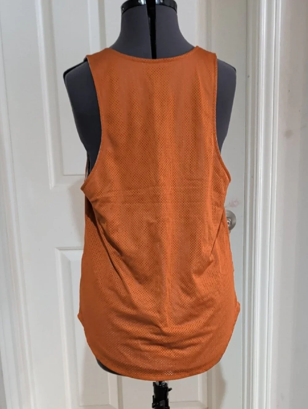 Retro Nike Dri-Fit Orange Athletic Texas Longhorns Mesh Tank Top Men's Medium